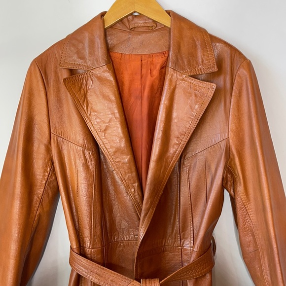 Jackets & Blazers - Vintage 70’s Leather Coat Trench